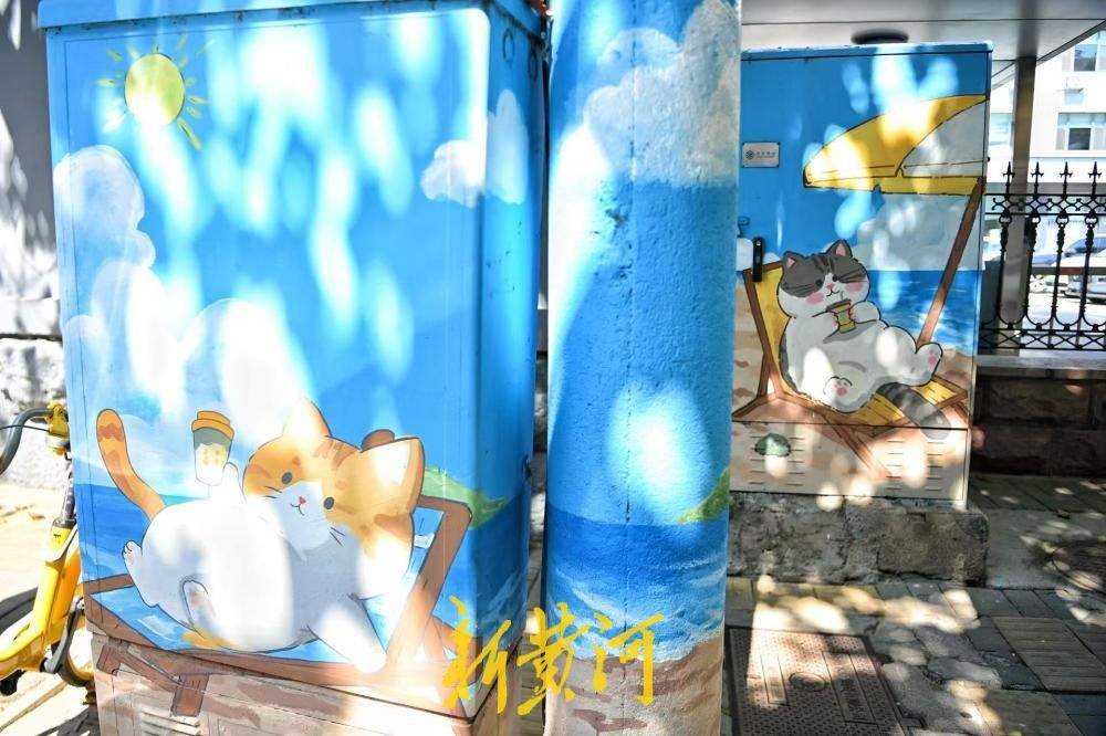 壁画猫咪上墙，点亮济南百年商埠街巷