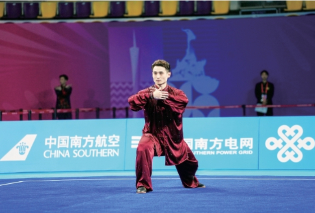 济南选手刘德文为山东夺得首枚全运会太极全能金牌