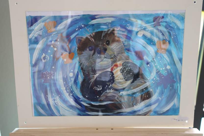 大人开会，小孩画画