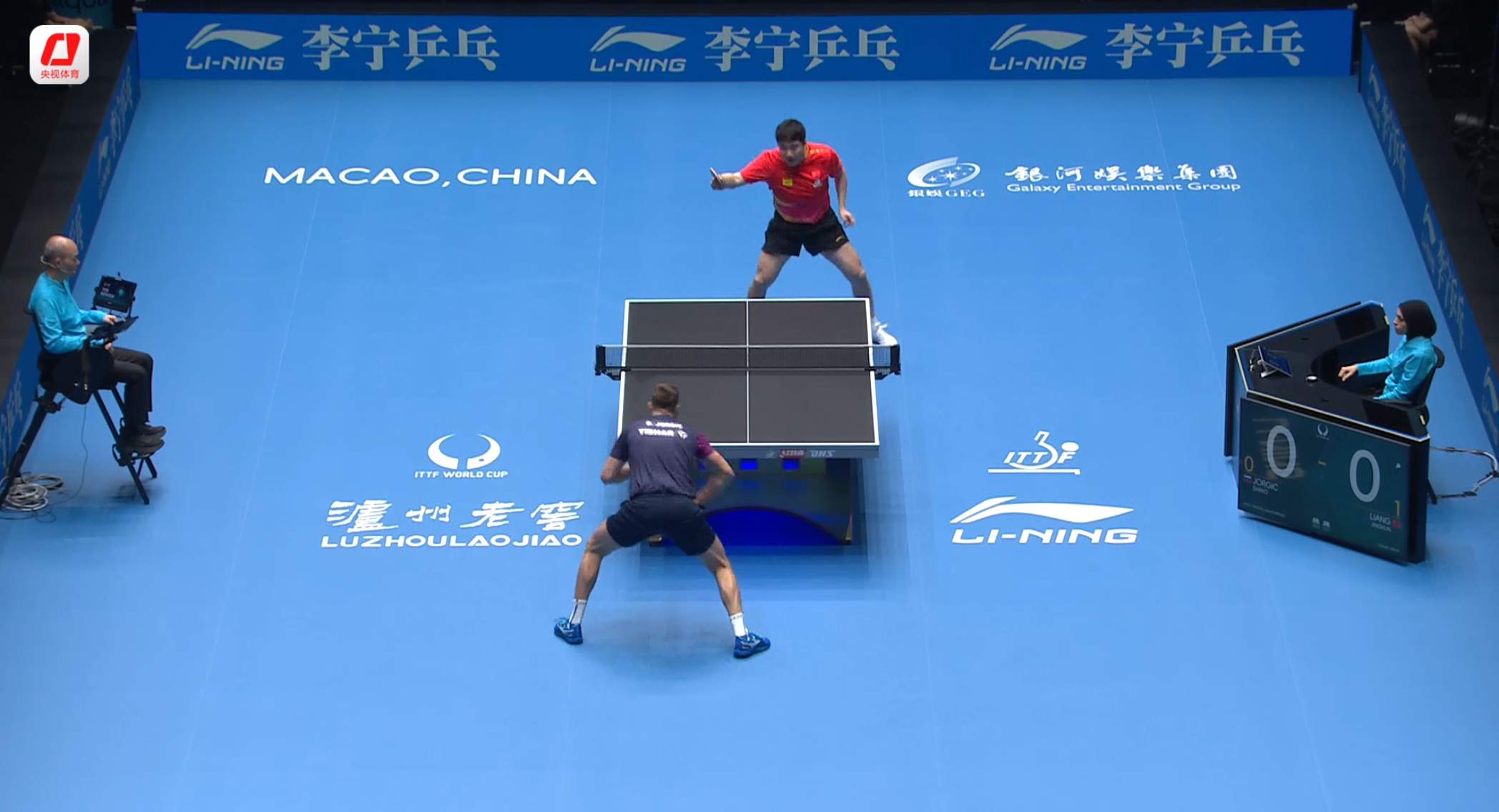 梁靖崑4-2战胜对手达科·约奇克 晋级男单四强