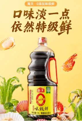 佛山市海天(高明)调味食品有限公司质检：味极鲜酱油1.9L检验报告 