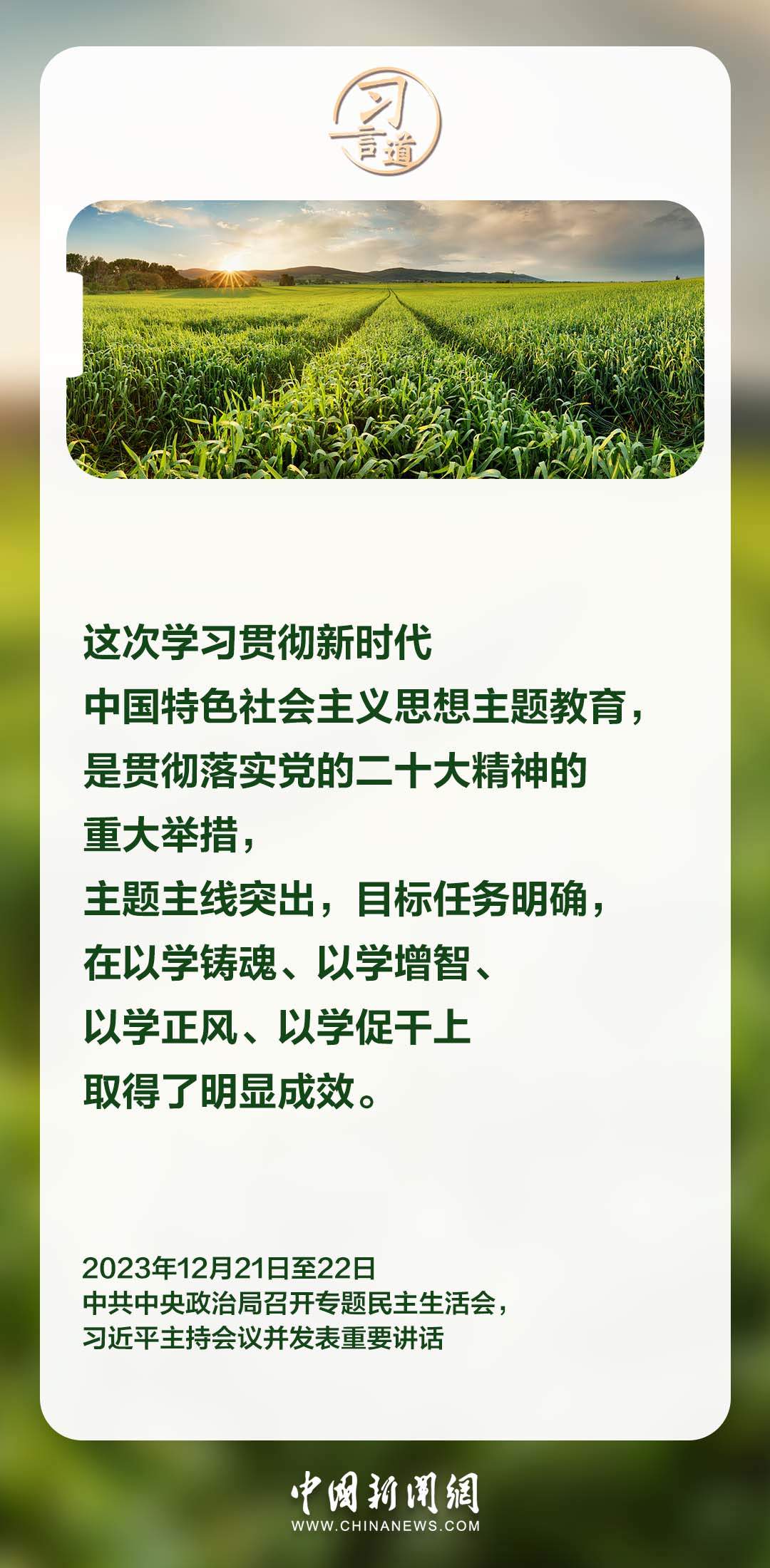 习言道｜这次主题教育是一件事关全局的大事