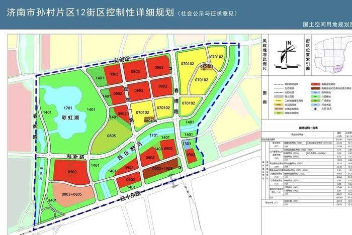 济南春博路南延经十东路规划许可批前公示 定位城市主干路，设计八条机动车车道