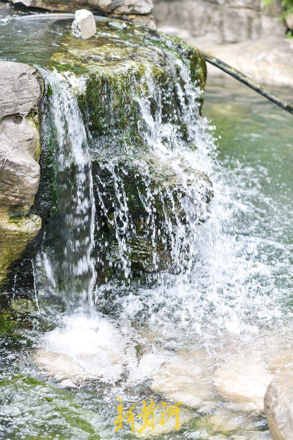 漂泉呈现“飞瀑流泉”景象，市民排队接泉水尽享甘甜