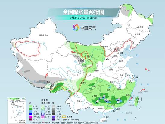 南方阴雨模式持续北方雨雪增多 全国大部气温以偏高为主