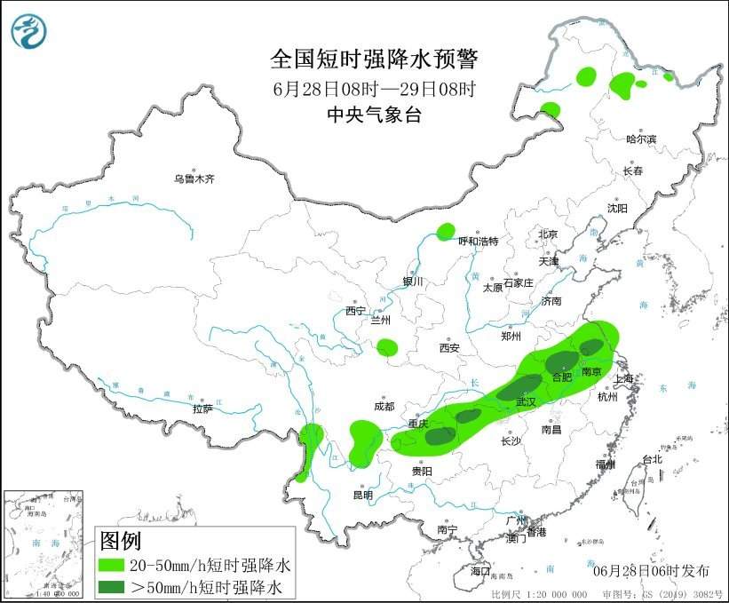 暴雨+强对流双预警！这些地区注意防御→