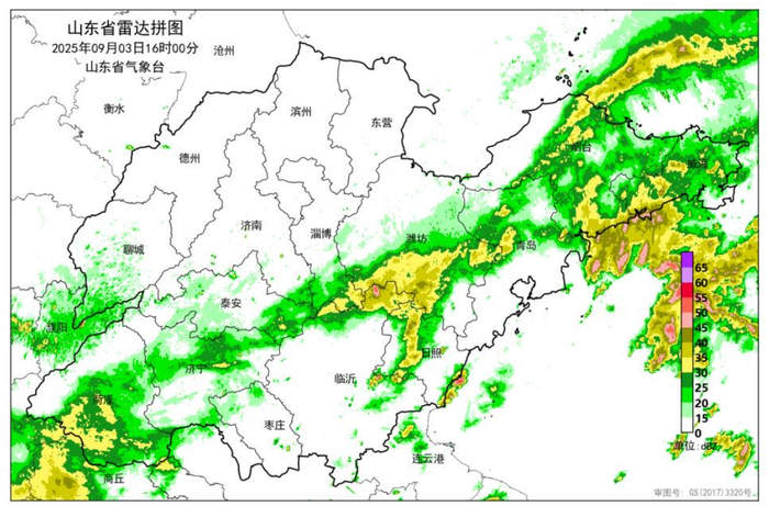 今天山东12市出现降雨,5日至6日全省将迎较明显降雨过程