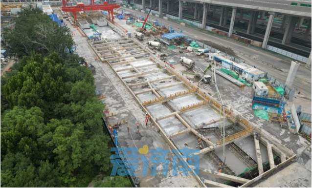 项目强省会｜济南轨道交通7号线一期二环北路站主体结构封顶