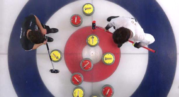 米兰冬奥会冰壶混双资格赛：中国队五连胜暂居小组第一