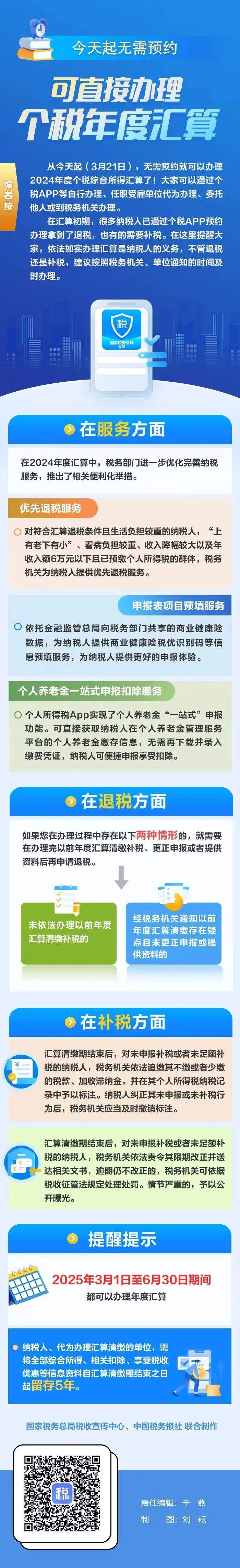 今天起，无需预约！可直接办理个税汇算