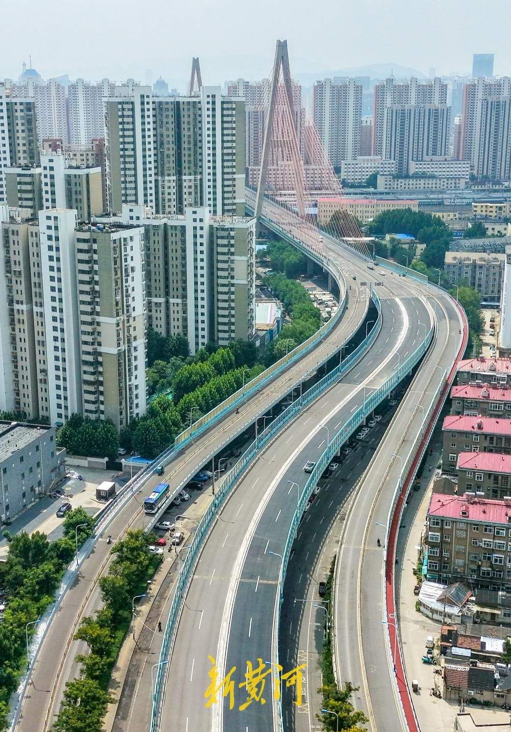 项目强省会｜纬六路高架桥大修再提速，北段引桥西侧车道恢复通车