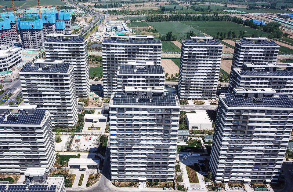 航拍起步区大桥组团总部经济区：人才公寓即将启用