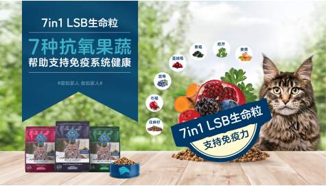 Blue Buffalo蓝挚推原野精灵系列带来全面营养，获95%猫咪喜爱