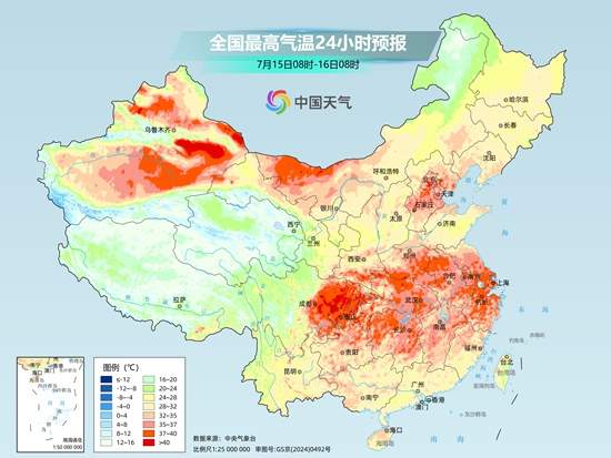 黄淮等地降雨较强局地有大暴雨 新疆重庆高温将超40℃