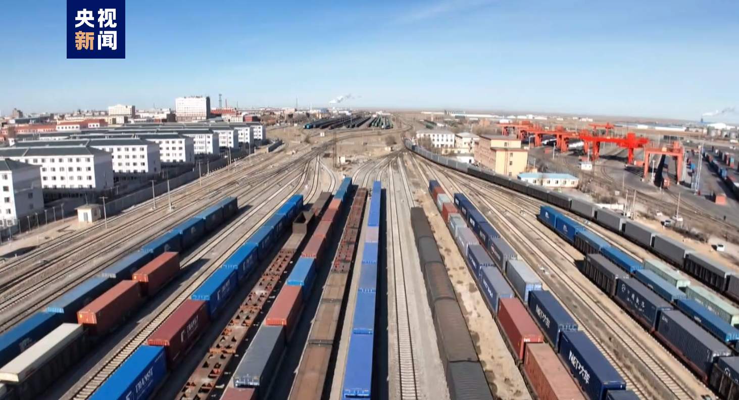 二连浩特铁途口岸本年一季度通行中欧班列同比增加7.5%