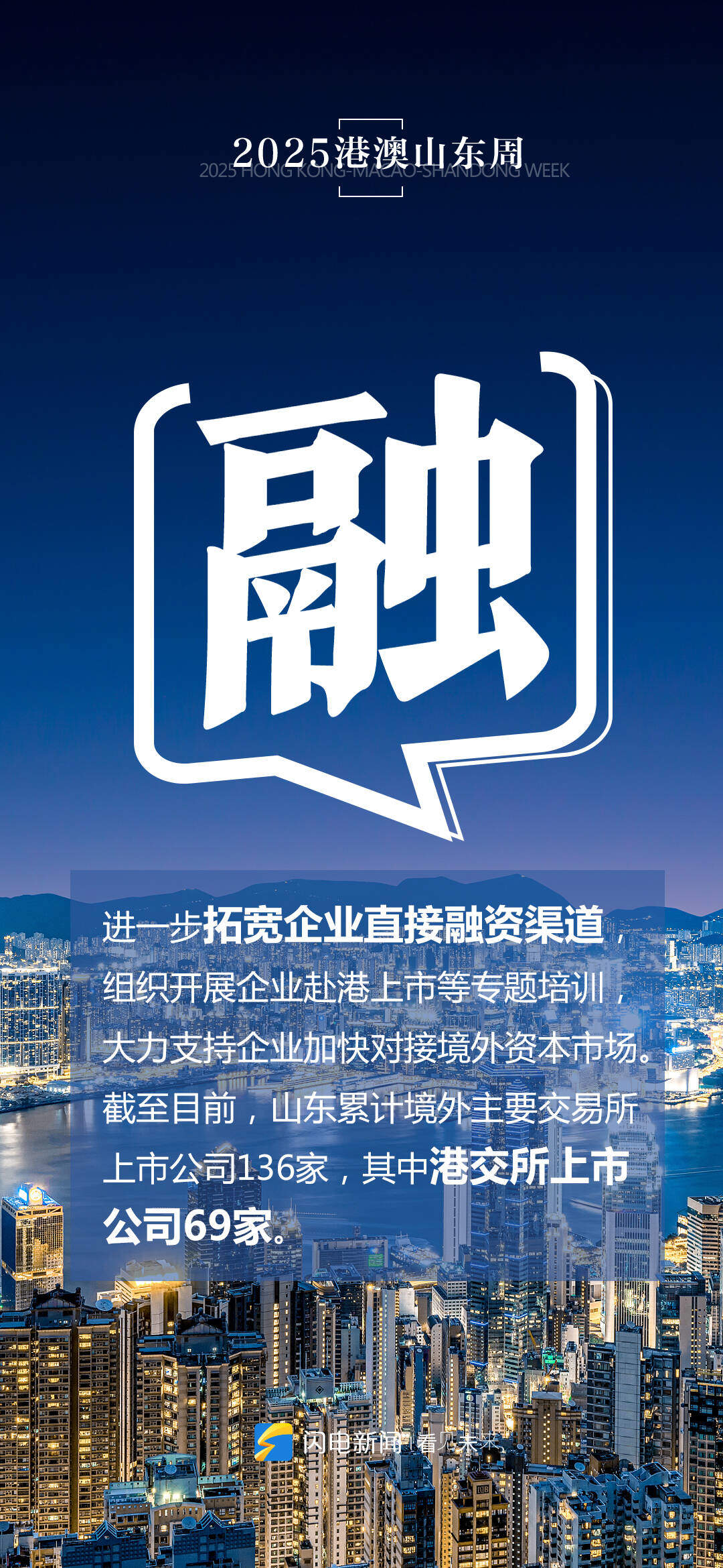 闪电海报｜共赴“香江之约”，五个关键字读懂鲁港澳