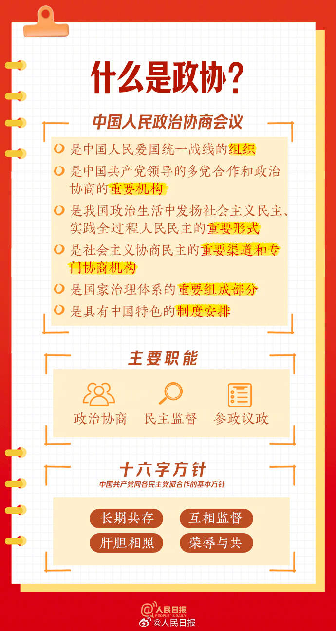 转发学习！9图了解政协知识点