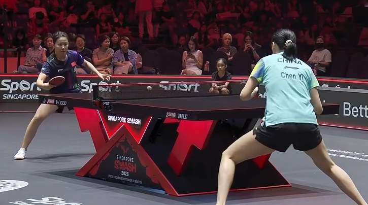 陈熠晋级WTT新加坡大满贯女单四强