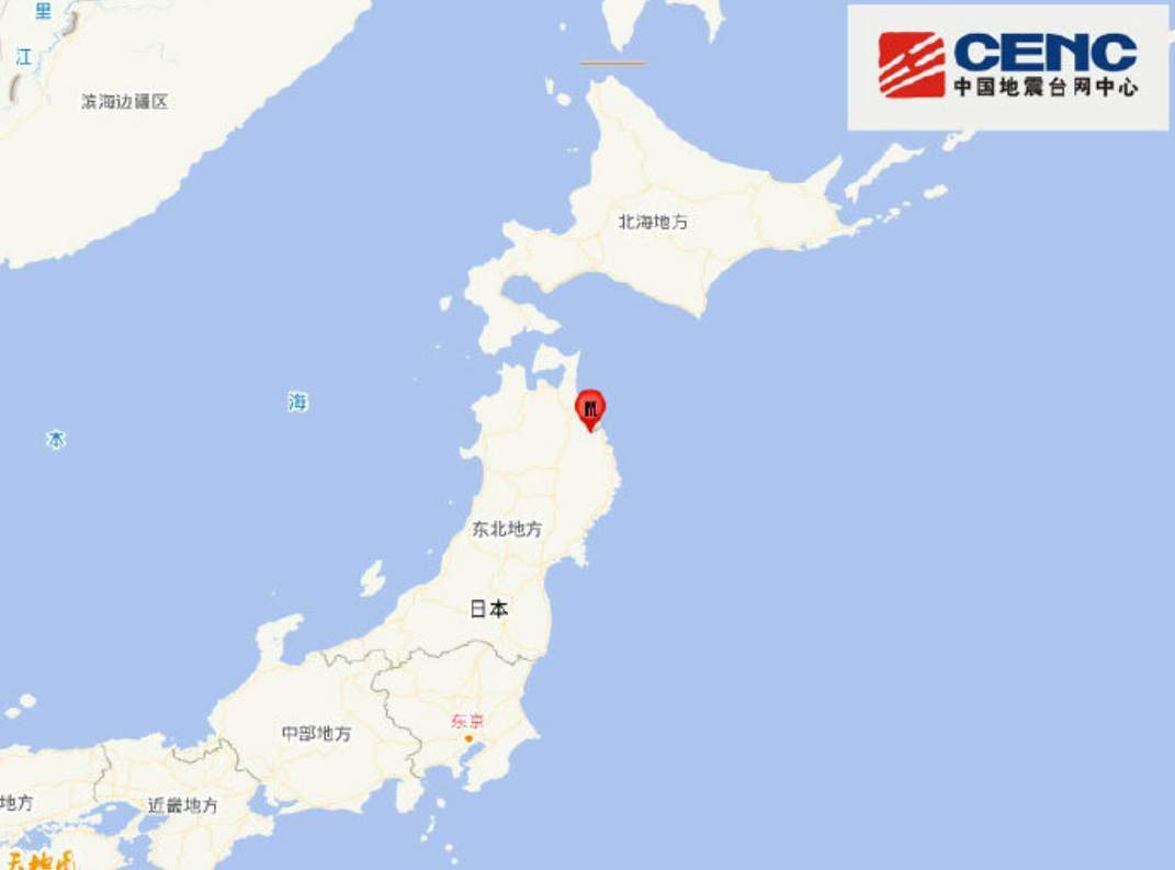 日本本州岛造成6.0级地动