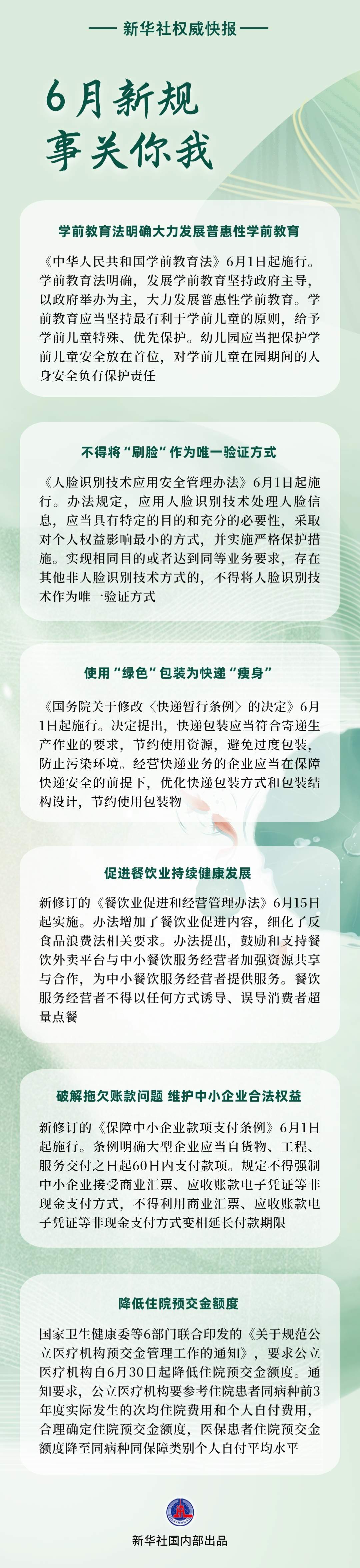 6月新规，事关你我