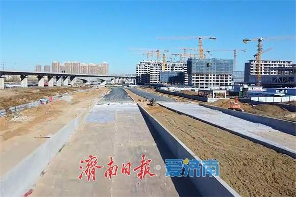 济南奥体西路北延南段打通“瓶颈”，与“老路”无缝连接