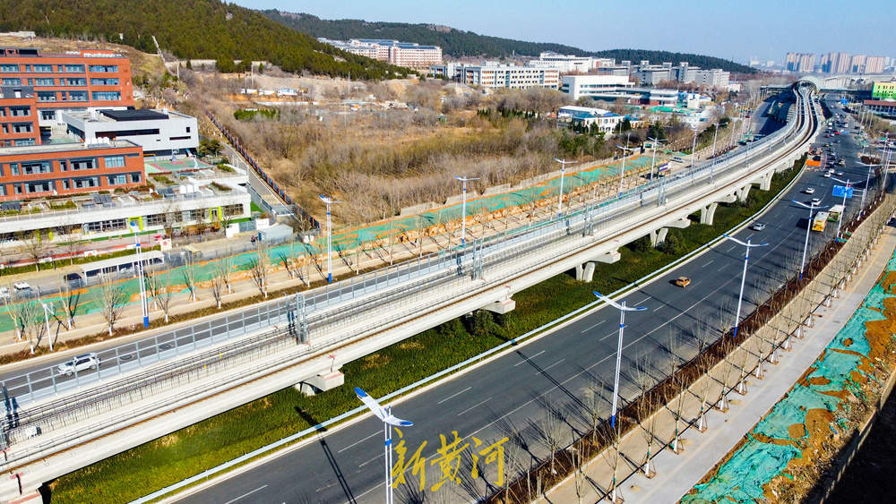 济南地铁8号线地下地上段完成衔接 经十东路将恢复双向12车道通行