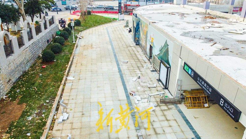 济南地铁4号线“收官站点”亮相，命名为山大路南口站