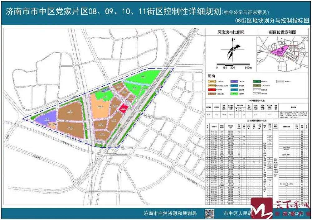 济南市党家片区及九曲片区5个街区最新规划公示