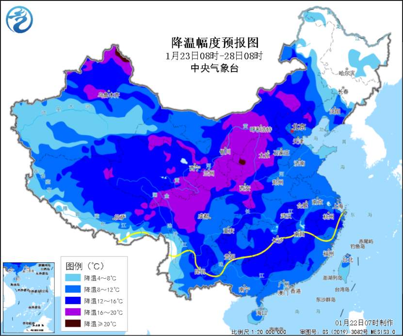 中央气象台：寒潮蓄势待发 今冬最强雨雪即将上线