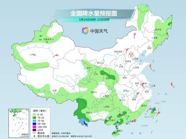 南方强降雨核心区转移至华南等地 长江以南迎降温