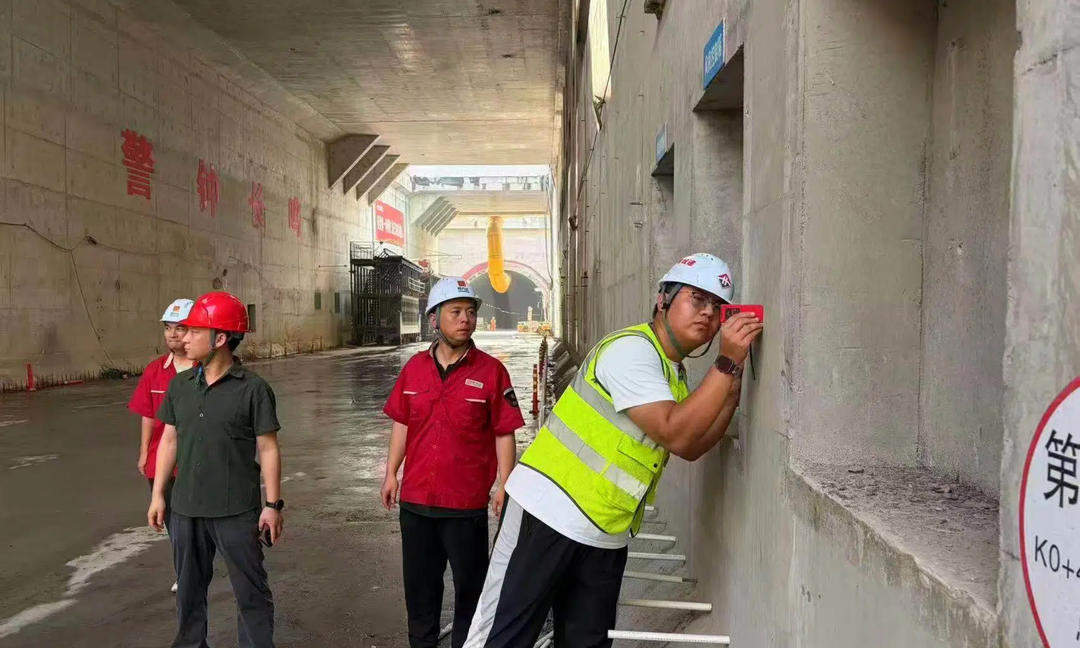 济南航天大道隧道工程（I期）东岸明挖隧道主体结构开展阶段性验收