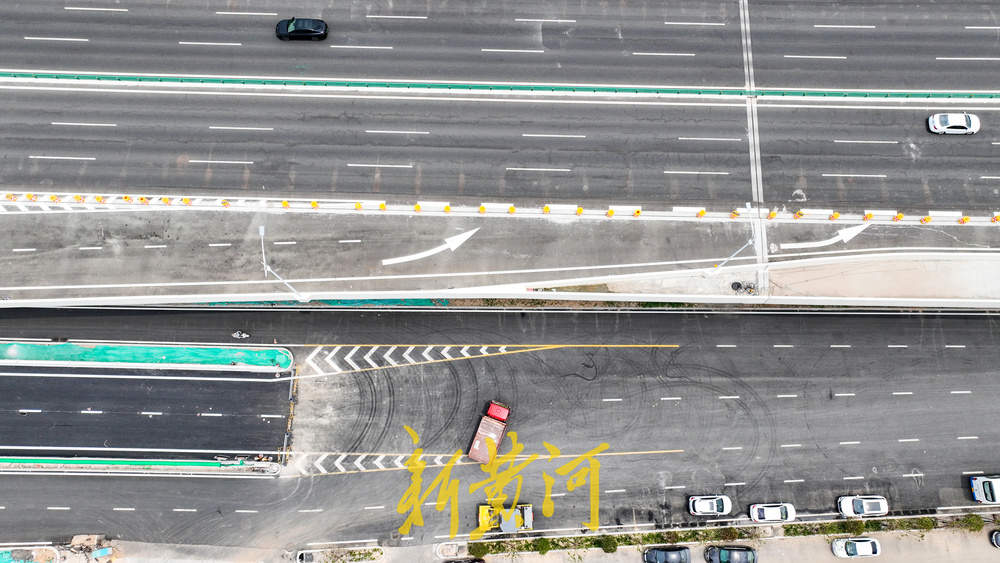 济南黄河公路大桥扩建工程 左集散道桥实现主体桥梁贯通