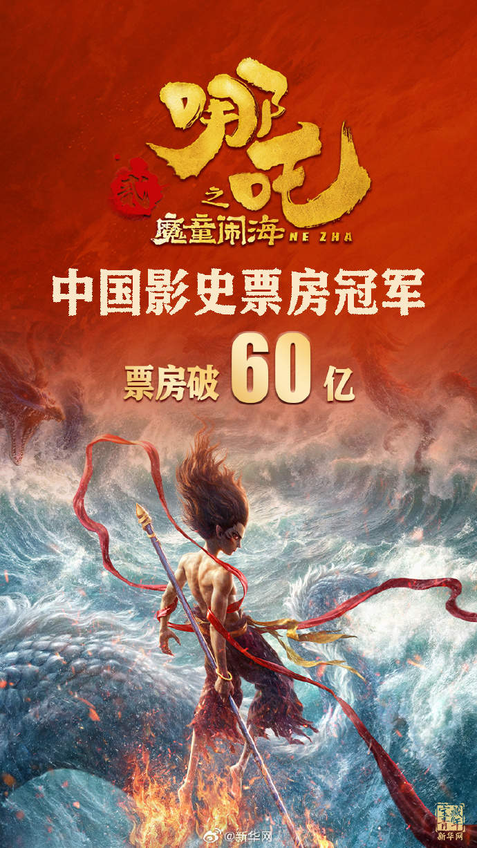 《哪吒2》票房超60亿元