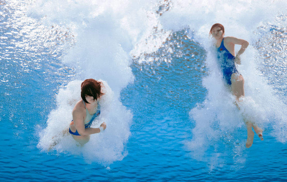 全运会跳水比赛：女双10米台上海摘金 男双3米板广东夺冠