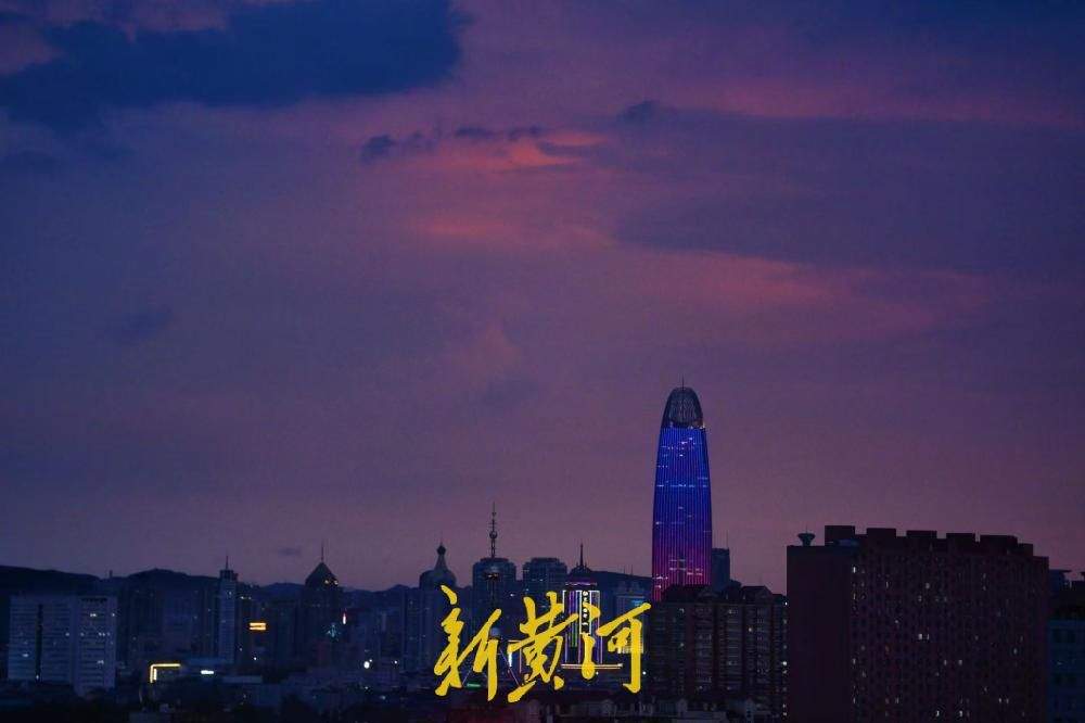 暴雨晚霞无缝交替 济南上演限定落日胜景