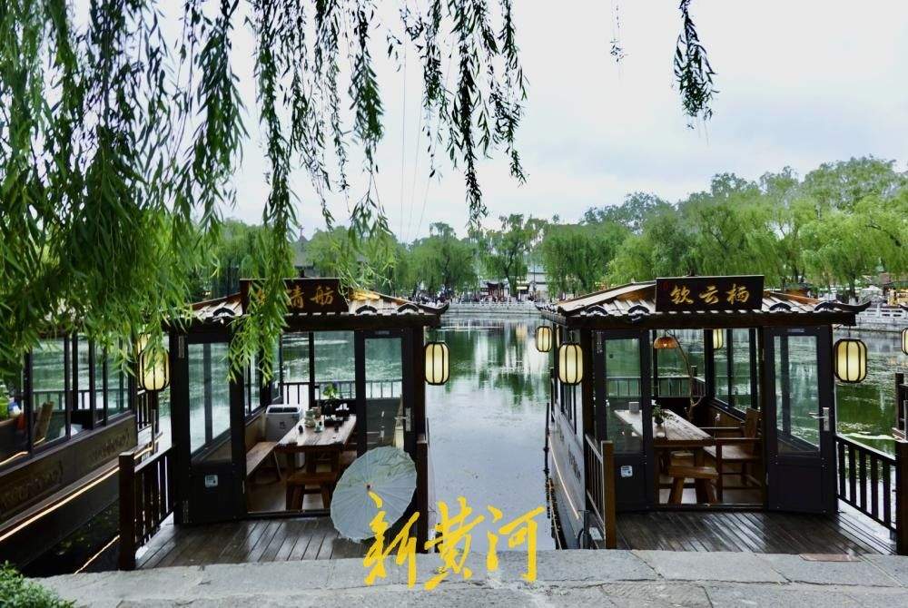 一年四季 泉在济南｜济南百花洲商业设施升级亮相，画舫船内可品茶赏景