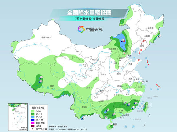 本周初我国高温将达近期鼎盛 东北华北需防雷雨