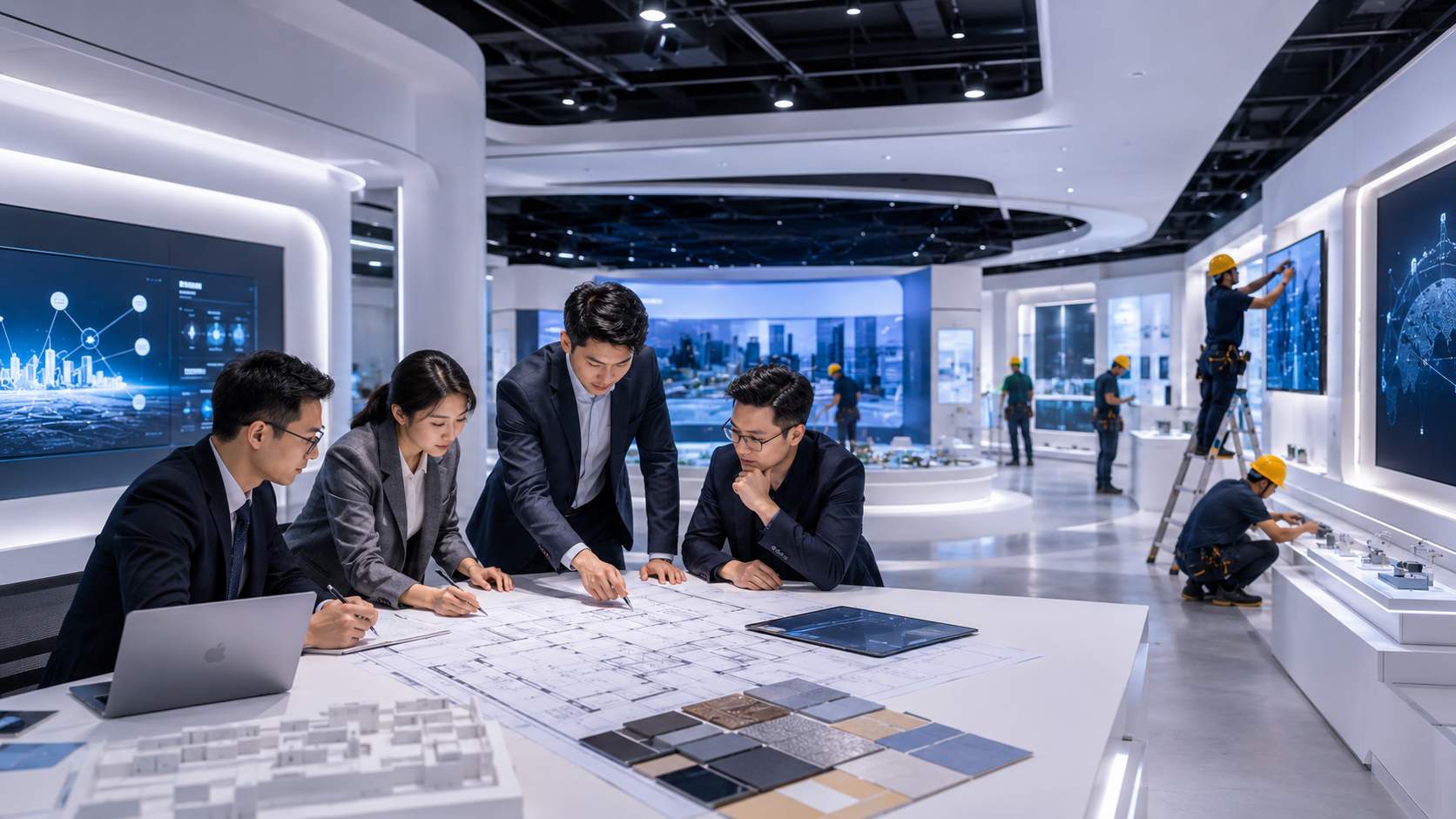 高端制造企业展厅设计：如何精准体现研发能力与品牌核心价值？
