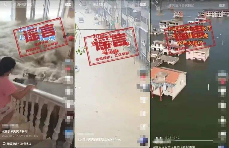 长期用AI恶意嫁接灾情，何某被行拘！