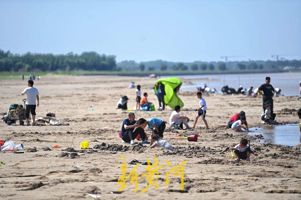泉城迅速升温  市民黄河岸边度过休闲周末
