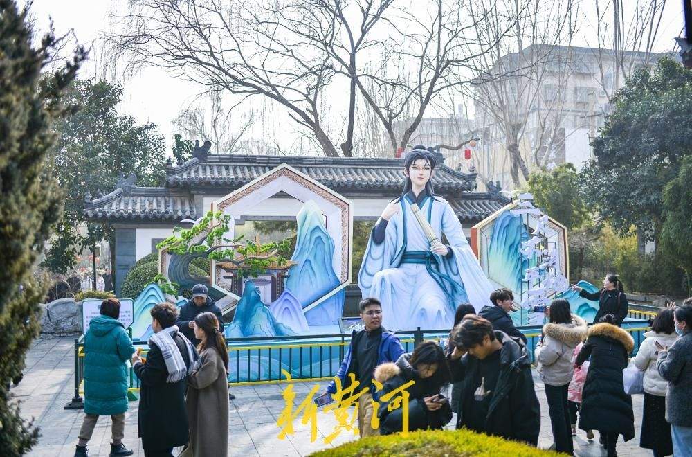 迎春花灯会收尾 历史人物主题灯组点亮泉城文脉