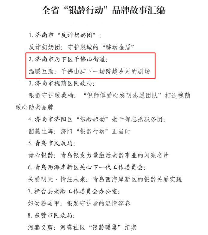 省级名单公布，历下这一街道入选