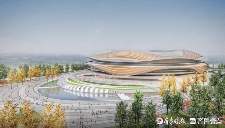 项目强省会｜新进展！济南黄河体育中心足球场屋盖项目管桁架顺利合龙