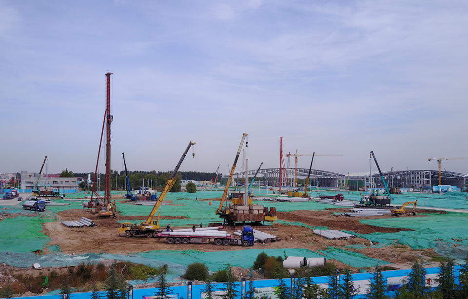 项目强省会｜济南起步区黄河国际会展中心雄姿，建设过程波澜壮阔
