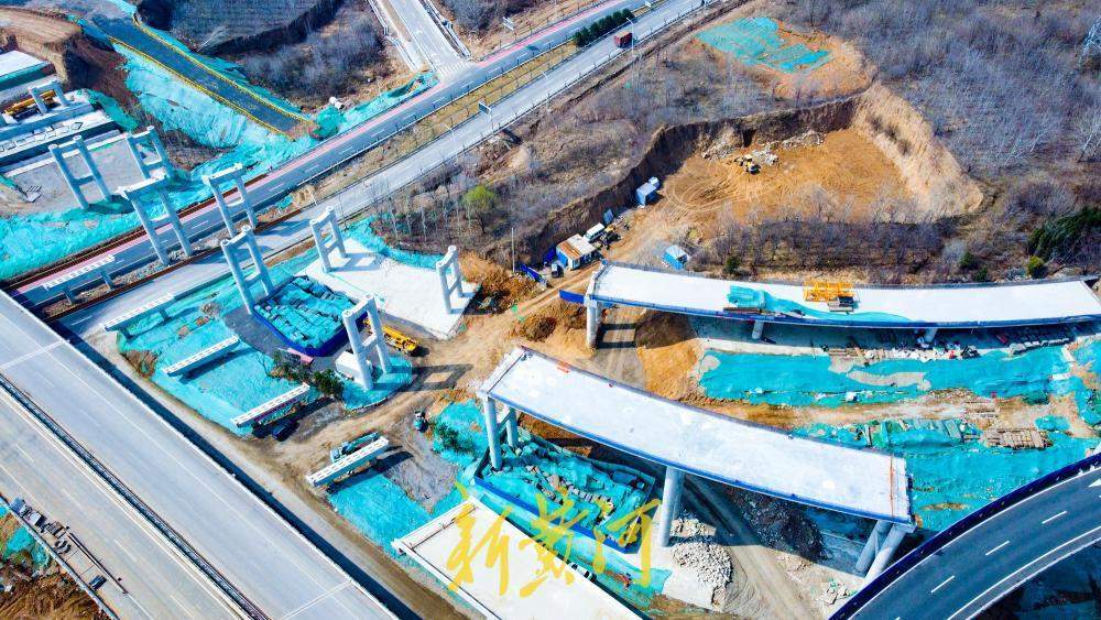 济南绕城高速港沟枢纽改扩建  旧匝道拆除重建对接八车道