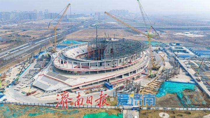 锚定节点 全力冲刺 济南黄河体育中心项目“一场两馆”加速推进