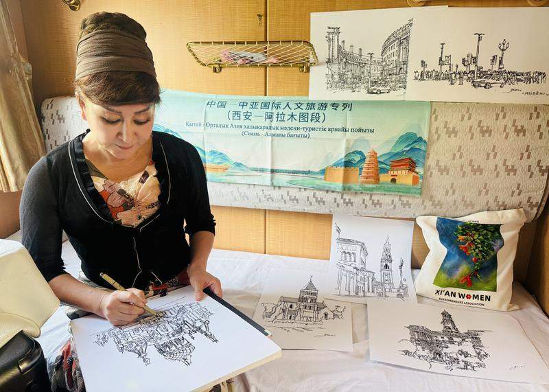 一次将诗和远方完美融合的丝路之行 中国—中亚国际人文旅游专列（西安—阿拉木图段）顺利抵达西安