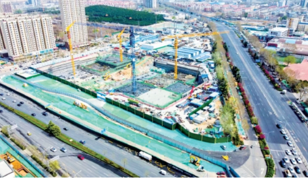 山姆会员店车库基础施工全面推进