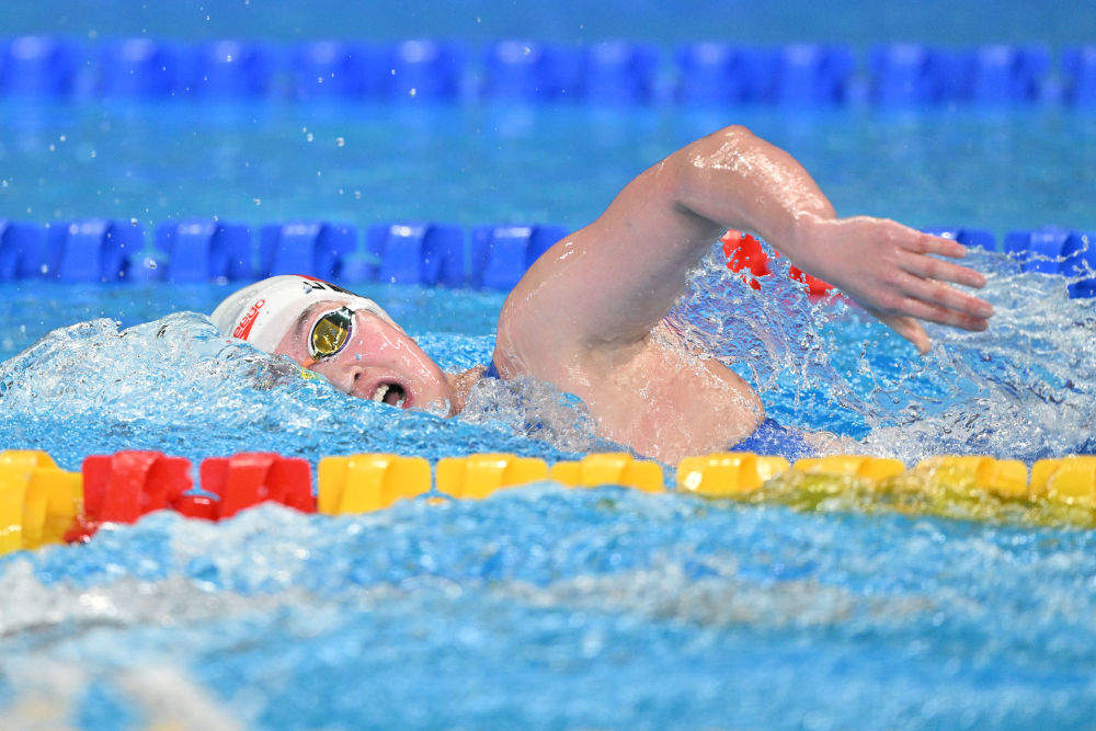 游泳世锦赛唐钱婷女子100米蛙泳夺冠