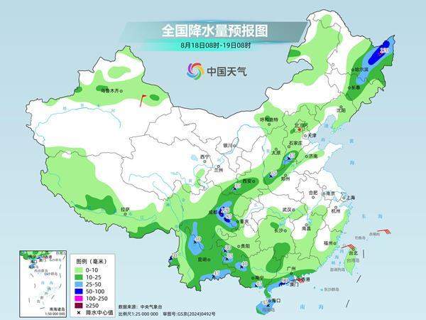 本周四山东半岛南部等地部分地区有中到大雨